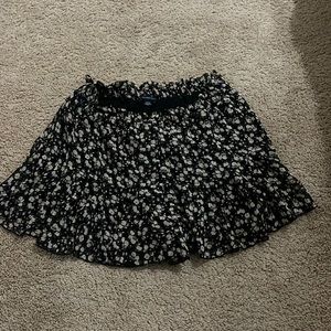 black floral american eagle skort